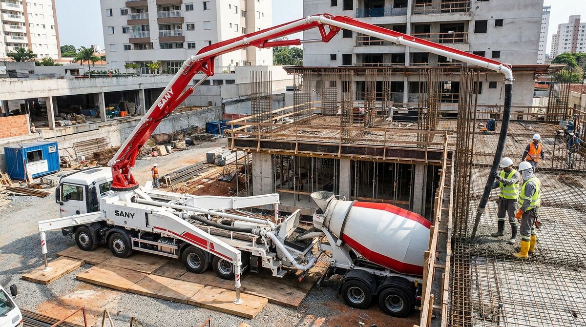Bombeamento de concreto em Guarulhos, imagem 4
